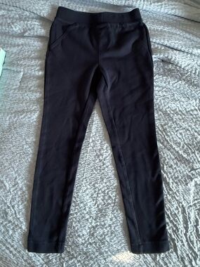Girls’ Navy Ponte Stretch Pull-On Leggings Size 8 Medium
